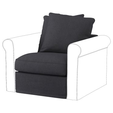 GRÖNLID, cover for 1-seat section, 405.008.83