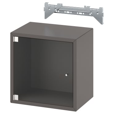EKET, wall cabinet with glass door, 493.363.41