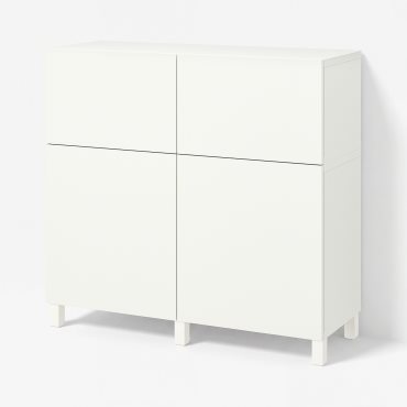 BESTÅ, storage combination with doors/drawers push open, 120x42x112 cm, 494.808.09
