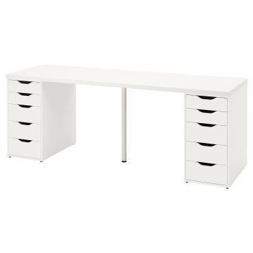 LAGKAPTEN/ALEX, desk, 200x60 cm, 594.176.19
