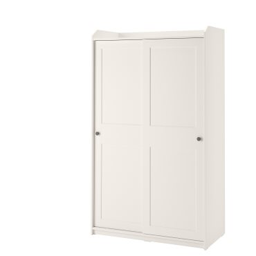 HAUGA, wardrobe with sliding doors, 118x55x199 cm, 604.569.16