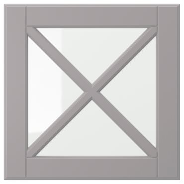 BODBYN, glass door with crossbar, 40x40 cm, 704.850.51