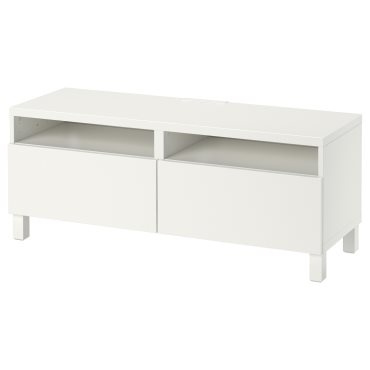 BESTÅ, TV bench with drawers soft closing, 120x42x48 cm, 791.882.97