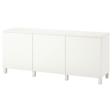 BESTÅ, σύνθεση αποθήκευσης με πόρτες, 180x42x74 cm, 894.217.47