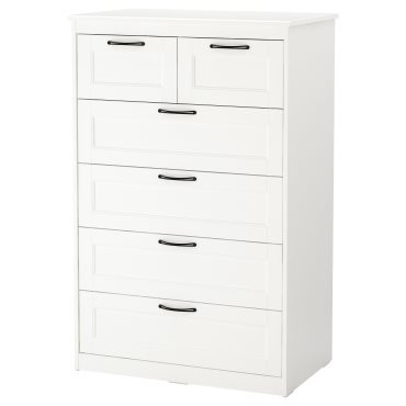 SONGESAND, chest of 6 drawers, 82x126 cm, 903.667.83