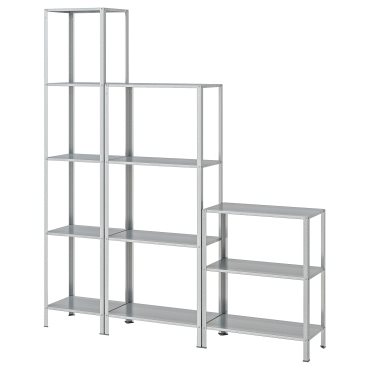 HYLLIS, shelving unit in/outdoor, 160x27x74-183 cm, 994.015.55