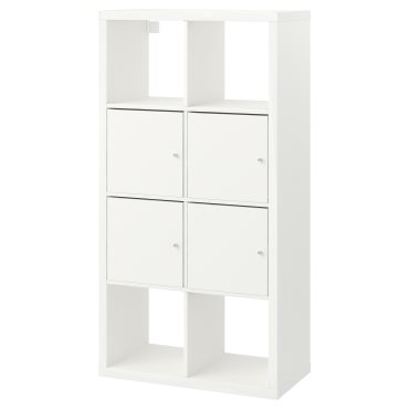 KALLAX, shelving unit with doors, 091.974.36
