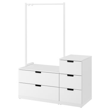 NORDLI, chest of 5 drawers, 120x169 cm, 092.952.86