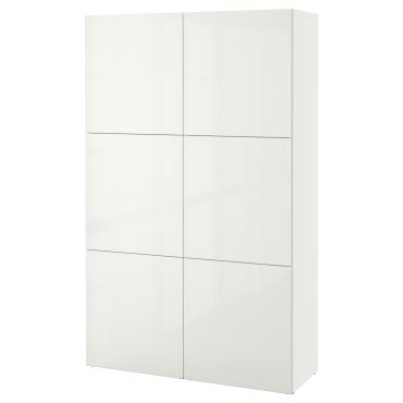BESTÅ, storage combination with doors, 120x42x193 cm, 190.575.29