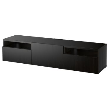 BESTÅ, TV bench with door/drawers soft closing, 180x42x39 cm, 193.284.13