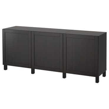 BESTÅ, σύνθεση αποθήκευσης με πόρτες, 180x42x74 cm, 291.397.37