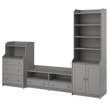 HAUGA, TV/storage combination, 393.884.39