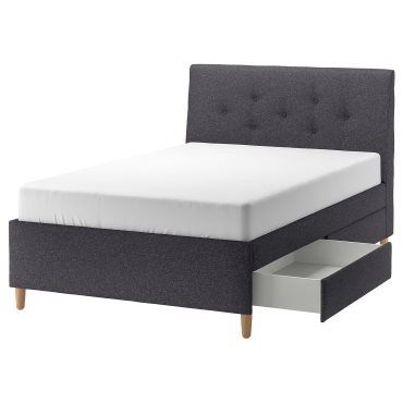 IDANÄS, upholstered storage bed, 140x200 cm, 404.471.69