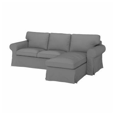 EKTORP, τριθέσιος καναπές με σεζλόνγκ, 493.200.62