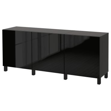 BESTÅ, σύνθεση αποθήκευσης με πόρτες, 180x42x74 cm, 591.398.06