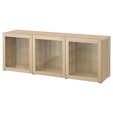 BESTÅ, σύνθεση αποθήκευσης με πόρτες, 180x42x65 cm, 593.250.40