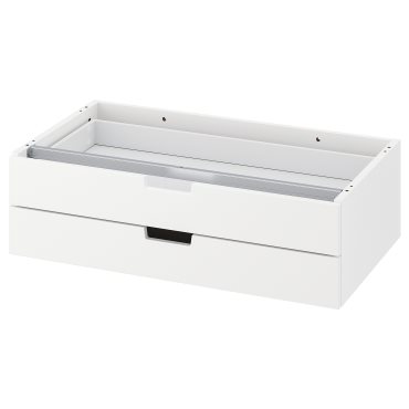 NORDLI, modular chest of 2 drawers, 80x23 cm, 704.716.19