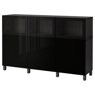 BESTÅ, σύνθεση αποθήκευσης με πόρτες, 180x42x112 cm, 792.081.82