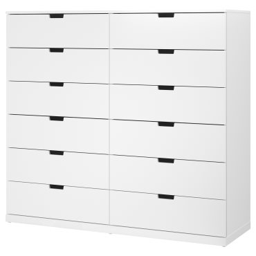 NORDLI, συρταριέρα με 12 συρτάρια, 160X145 cm, 792.394.90