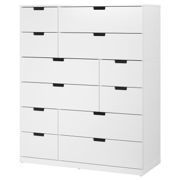 NORDLI, συρταριέρα με 12 συρτάρια, 120X145 cm, 992.394.89