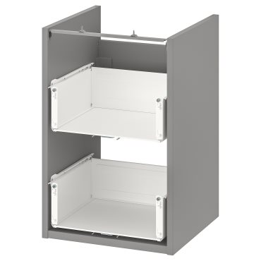 ENHET, base cabinet for washbasin with 2 drawers, 40x40x60 cm, 004.405.08
