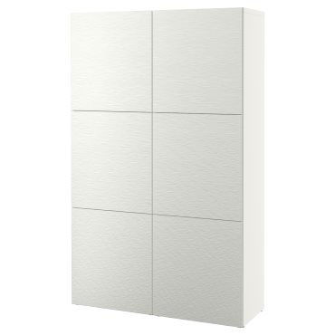 BESTÅ, storage combination with doors, 120x42x193 cm, 090.714.65