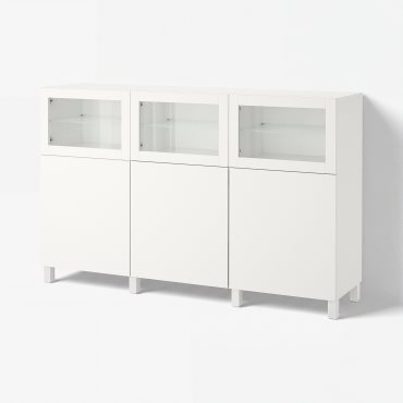 BESTÅ, σύνθεση αποθήκευσης με πόρτες, 180x42x112 cm, 092.080.29