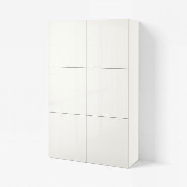 BESTÅ, storage combination with doors, 120x42x193 cm, 190.575.29