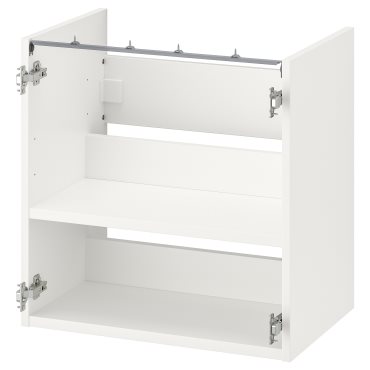 ENHET, base cabinet for washbasin with shelf, 60x40x60 cm, 304.404.65