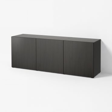BESTÅ, σύνθεση αποθήκευσης με πόρτες, 180x42x65 cm, 393.249.80