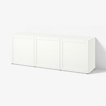 BESTÅ, σύνθεση αποθήκευσης με πόρτες, 180x42x65 cm, 393.250.03