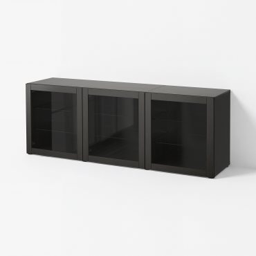 BESTÅ, σύνθεση αποθήκευσης με πόρτες, 180x42x65 cm, 393.250.36
