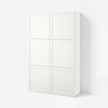 BESTÅ, σύνθεση αποθήκευσης με πόρτες, 120x42x193 cm, 490.575.23