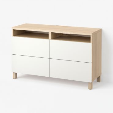 BESTÅ, TV bench with drawers, 120x40x74 cm, 491.939.50