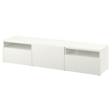 BESTÅ, TV bench with door/drawers soft closing, 180x42x39 cm, 493.284.02