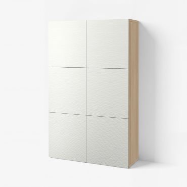 BESTÅ, σύνθεση αποθήκευσης με πόρτες, 120x42x193 cm, 590.715.14
