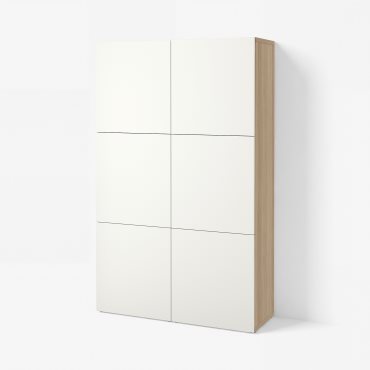 BESTÅ, σύνθεση αποθήκευσης με πόρτες, 120x42x193 cm, 690.715.04
