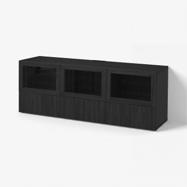 BESTÅ, έπιπλο TV με πόρτες και συρτάρια, 180x40x64 cm, 691.942.94