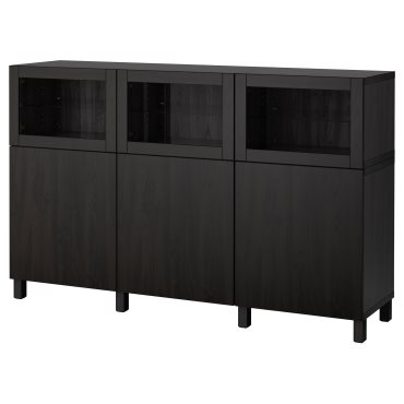 BESTÅ, storage combination with doors, 180x42x112 cm, 692.080.26