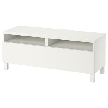 BESTÅ, έπιπλο TV με συρτάρια με μαλακό κλείσιμο, 120x42x48 cm, 791.882.97