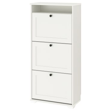 BRUSALI, shoe cabinet with 3 compartments, 61x130 cm, 804.803.93