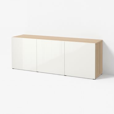 BESTÅ, σύνθεση αποθήκευσης με πόρτες, 180x42x65 cm, 893.249.92