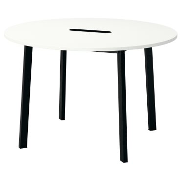 MITTZON, conference table/round, 120x75 cm, 895.304.35