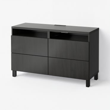 BESTÅ, έπιπλο TV με συρτάρια, 120x40x74 cm, 191.939.23