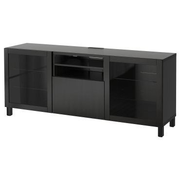 BESTÅ, TV bench with doors/drawer soft closing, 180x42x74 cm, 591.941.00
