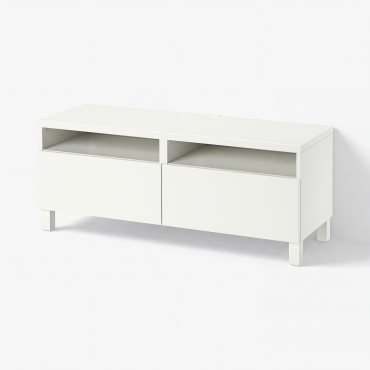 BESTÅ, έπιπλο TV με συρτάρια με μαλακό κλείσιμο, 120x42x48 cm, 791.882.97