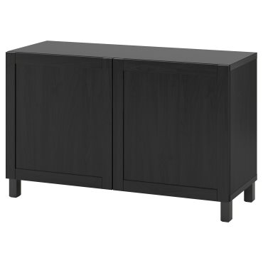 BESTÅ, σύνθεση αποθήκευσης με πόρτες, 120x42x74 cm, 892.822.04