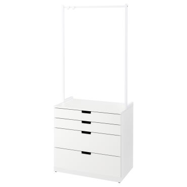 NORDLI, chest of 4 drawers, 80X192 cm, 893.368.72