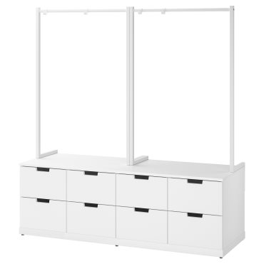 NORDLI, chest of 8 drawers, 160x169 cm, 492.952.08