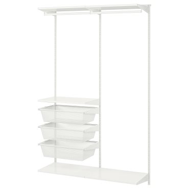 BOAXEL, wardrobe combination, 125x40x201 cm, 493.323.76